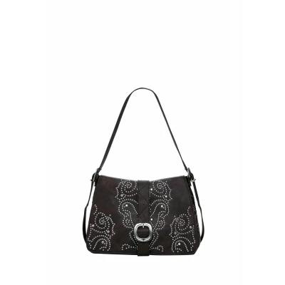 Afbeelding van Desigual Medium Buckle Handtas, Dames, Maat: One Size, Brown