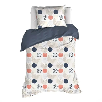 Afbeelding van De Witte Lietaer Hermes Dekbedovertrek Eenpersoons 140x200/220 cm Lyon Blue
