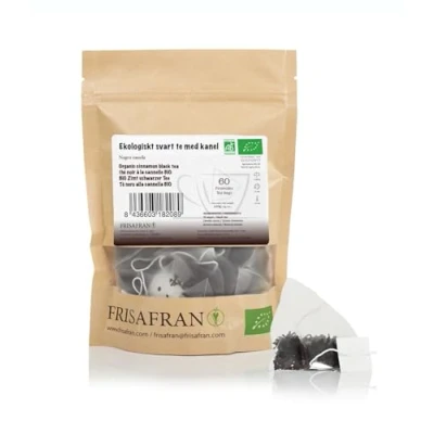 Afbeelding van FRISAFRAN Zwarte thee met biologische kaneel in piramides Antioxidant Energizer 60Uds