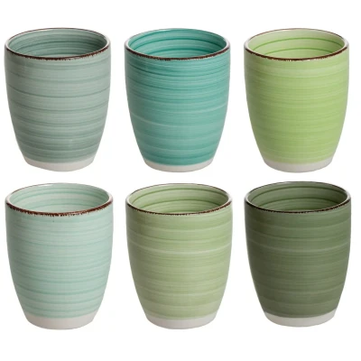 Afbeelding van Studio Tavola Koffiekopjes Summer Green 160 ml 6 stuks