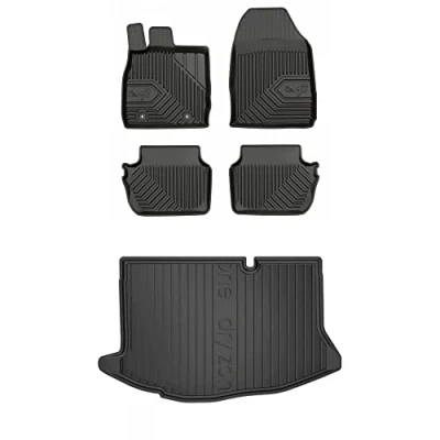 Afbeelding van MOTOS Rubberen automatten en kofferbakmat set voor Ford Fiesta VI 2008 2017 Verbeter je reiscomfort met 3D antislip automat vloermatten alle weersomstandigheden, p