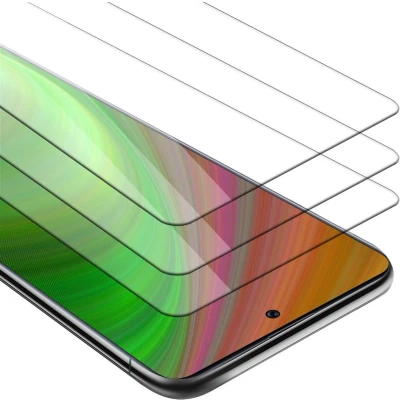 Afbeelding van Cadorabo 3x Screenprotector geschikt voor Samsung Galaxy A71 4G Beschermende Pantser Film in KRISTALHELDER Getemperd (Tempered) Display beschermend glas 9H hardheid met 3D Touch