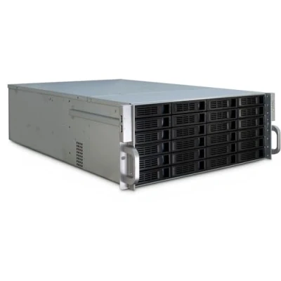 Afbeelding van Inter Tech 4U 4424 Rack Zwart, Zilver
