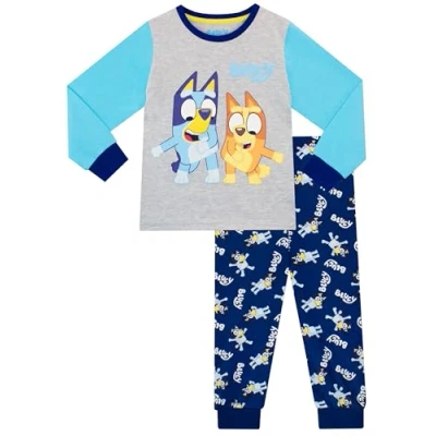 Afbeelding van Bluey pyjama voor jongens, bingo, lange mouwen, 18 maanden tot 6 jaar, Meerkleurig