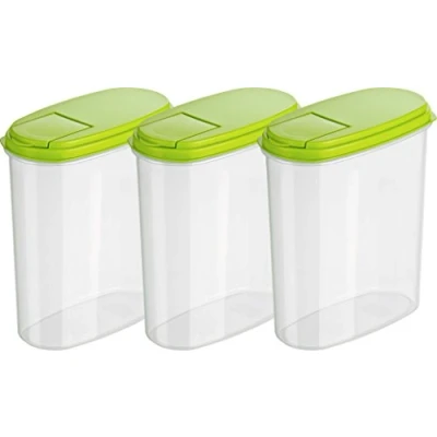 Afbeelding van strooidozen voorraaddozen Austrian Quality 2L (3 stuks) groen
