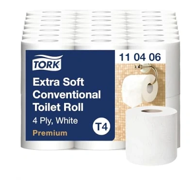 Afbeelding van Toiletpapier Tork T4 premium extra zacht 4 laags 150 vel wit 110406