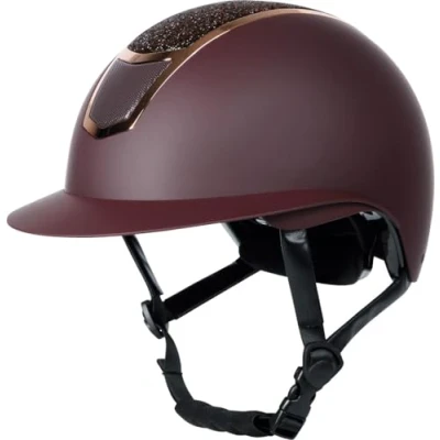 Afbeelding van Harry&#039;s Horse Mont Blanc Sparkle Veiligheidshelm Bordeaux Rosegold 59 61