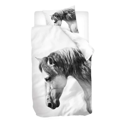 Afbeelding van Snoozing Heemst Dekbedovertrek Eenpersoons 140x200/220 cm Wit