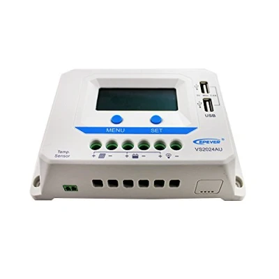 Afbeelding van EPEVER® PWM VS2024AU 20A laadregelaar 12V 24V USB LCD