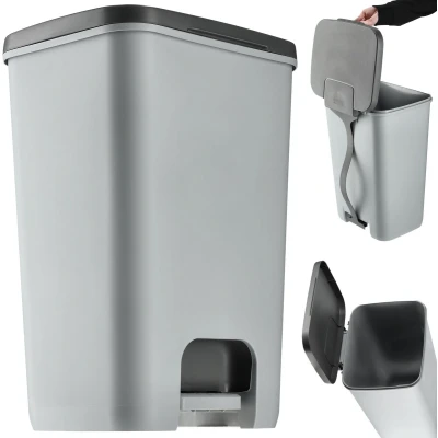 Afbeelding van Pedaalemmer Essentials 40 L lichtgrijs