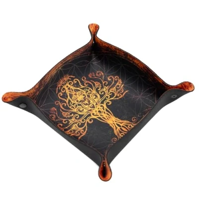 Afbeelding van Kubus dienblad voor tafelspelen en RPG Wonder Book, Roll Player, Ashes Reborn mythische boom