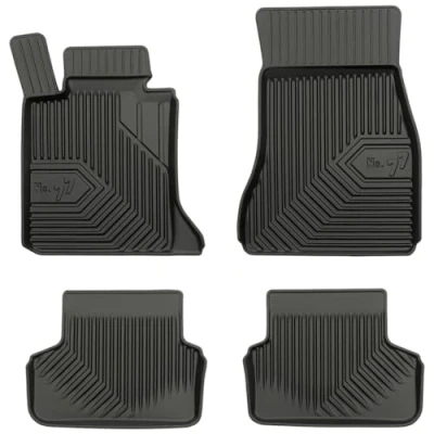Afbeelding van M MOTOS Rubberen vloermat voor BMW Serie 5 G31 2017 2023, verbeter je reiscomfort met de nr. 77 zwarte antislip mat auto, alle weersomstandigheden, bescherming tegen vuil