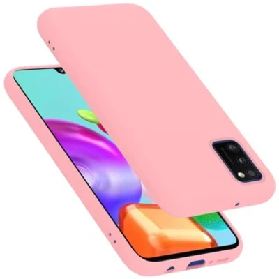 Afbeelding van Cadorabo Hoesje geschikt voor Samsung Galaxy A41 in LIQUID ROZE Beschermhoes gemaakt van flexibel TPU silicone Case Cover