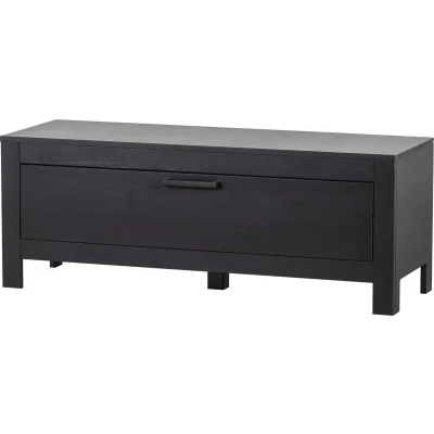 Afbeelding van WOOOD Bonk Tv Meubel Grenen Zwart 45x120x40