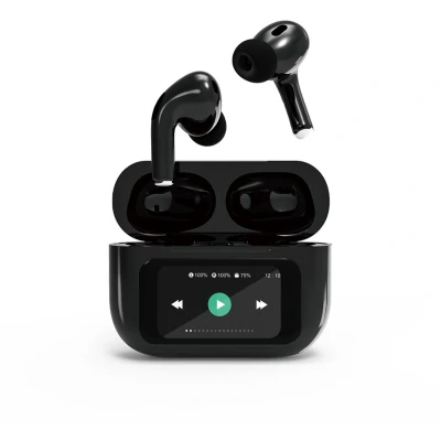 Afbeelding van Gembird TWS LCD ANC 01 BK In Ear oordopjes HiFi Bluetooth Stereo Zwart
