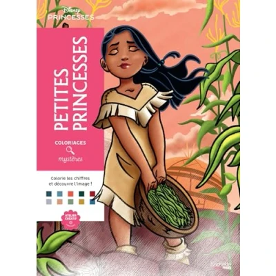 Afbeelding van Coloriages Mystères Disney Petites Princesses Kleuren op nummer Kleurboek Hachette