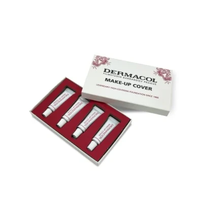 Afbeelding van Dermacol Dekkende foundation, matte vloeibare foundation met SPF 30, waterdichte voor vette huid, acne en wallen onder de ogen, langdurige make upproducten, 30 g