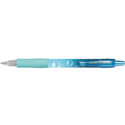 Afbeelding van Gelschrijver PILOT G 2 Bubble blauw medium blauwschrijvend