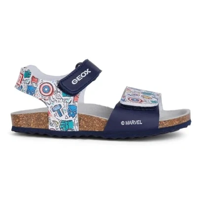 Afbeelding van Geox Marvel Avengers Ghita BOY Sandalen voor kinderen, Maat: 35, Navy/multicolor Kunststof