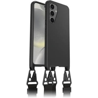 Afbeelding van OtterBox React Series Achterzijde behuizing voor mobiele telefoon halsketting zwart Samsung Galaxy S24