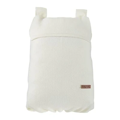 Afbeelding van Baby&#039;s Only Gebreide boxzak Opbergzak speelgoed Boxopbergzak Boxtas Speelgoedzak Classic Wolwit
