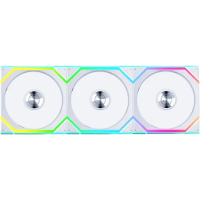 Afbeelding van Lian Li UNI FAN SL Wireless White Ventilatorhuis 3 pack 120mm 400 2000 rpm 28.5 dBA 4 pin PWM L Connect ARGB wit