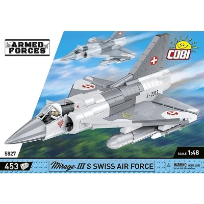 Afbeelding van Cobi 5827 Mirage IIIS Zwitserse luchtmacht Armed Forces 453 onderdelen Bouwdoos