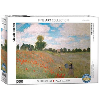 Image de Puzzle Eurographics Claude Monet : Coquelicots, 1000 pièces