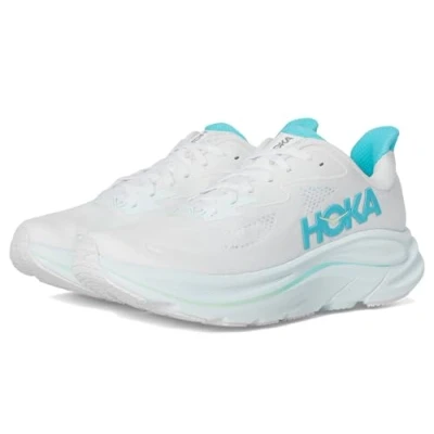 Afbeelding van HOKA Clifton 10 damessneakers, wit/hemelsblauw, 41,5 EU, Wit/Hemel Blauw, 41 1/3 EU