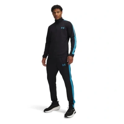 Afbeelding van Under Armour Track SUIT SET Trainingspak, Heren, Maat: Small, Black/ether blue