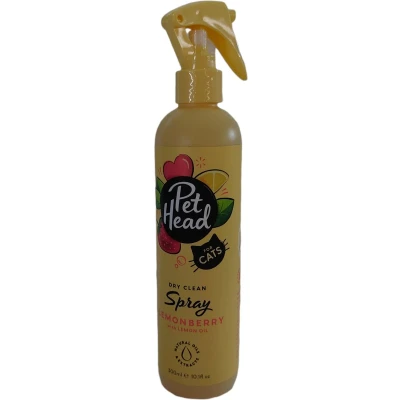 Afbeelding van Pet head kat dry clean spray lemonberry waterloos 300 ml