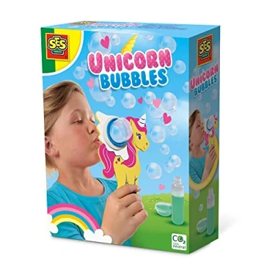 Afbeelding van SES unicorn Bubbles sterk bellenblaassop gemakkelijk afwasbaar thema