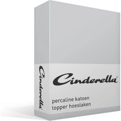 Afbeelding van Cinderella Weekend Topper Hoeslaken (tot 15 cm) Katoen 200x210 cm Lichtgrijs