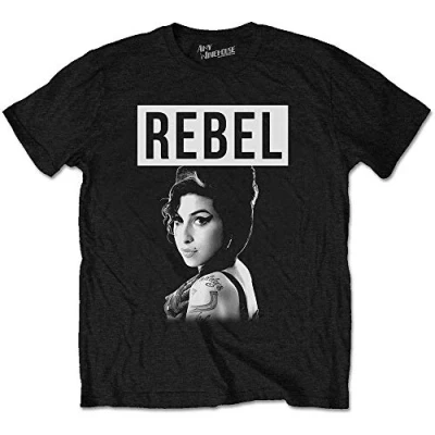 Afbeelding van Amy Winehouse Rebel Heren T shirt L Zwart
