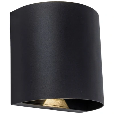 Afbeelding van Lutec GEMINI beams 5104006012 LED buitenlamp (wand) 10.00 W Zwart (mat)
