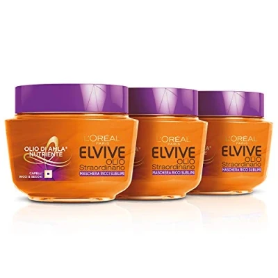 Afbeelding van Elvive L&#039;Oréal Paris Oil Masker voor krullend haar, 300 ml