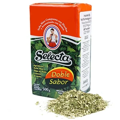 Afbeelding van 🌿Selecta Yerba Maté dubbele smaak: 0,5 kg + geschenkmonster (50 g) Energievriendelijke en tonische drank, rijk aan vitaminen antioxidanten, met cafeïne! Versnelt de stofwisseling.