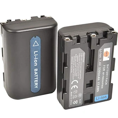 Afbeelding van DSTE® Li Ion batterijen NP FM50 voor Sony FM30, FM50, FM51, QM50, QM51, FM55H en CCD TR108, TR208, TR408, TR748, TRV106, 2 stuks TRV11 07, TRV107,