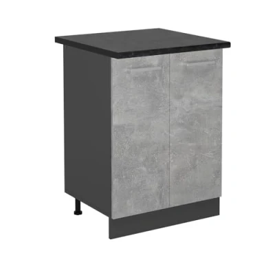 Afbeelding van Vicco Keukenonderkast R Line, Beton/Antraciet, 60 cm , WB Antraciet