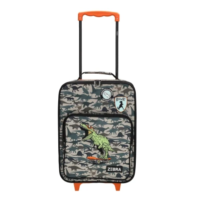 Afbeelding van Zebra Trends Adventure dino green Zachte koffer