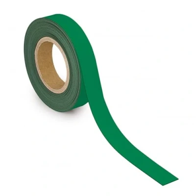 Afbeelding van Magneetband MAUL beschrijf wisbaar 10mx30mmx1mm groen