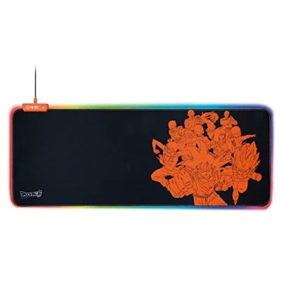 Image de Tapis de souris XL gaming avec RGB FR TEC Dragon Ball Super Noir et orange