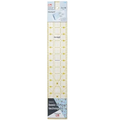 Afbeelding van Prym Omnigrid Universallineal, kunststof, 3 x 18 cm, transparant