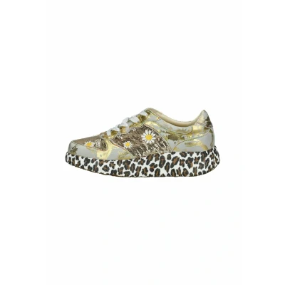 Afbeelding van LAURA VITA, Nikito 52, dames sneakers, modieus, laag platina, Goud, 38 EU