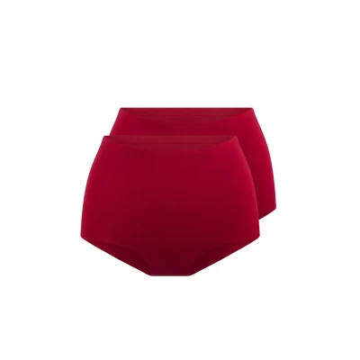 Afbeelding van LingaDore 2 Pack Taille Slip Cerise maat L Rood