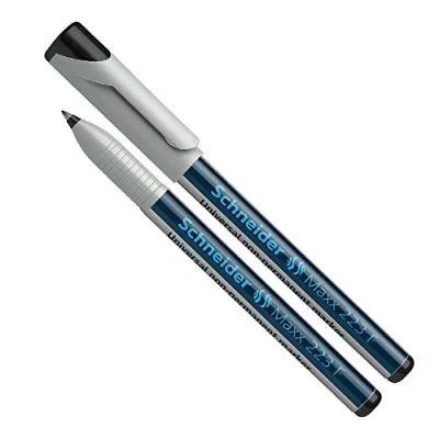 Afbeelding van universele marker Schneider Maxx 223 F non permanent zwart doos met 10 stuks