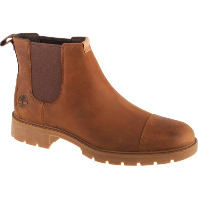 Afbeelding van Timberland Elmhurst Chelsea Basic Modelaarzen voor heren, Bruin, Volnerf