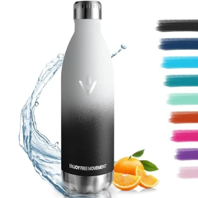 Afbeelding van thermosfles, 18/8 roestvrij staal, 1000 ml, BPA vrij, thermosfles voor school, sport, camping
