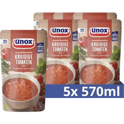 Afbeelding van Unox Soep Tomaat Zak 5x570ml
