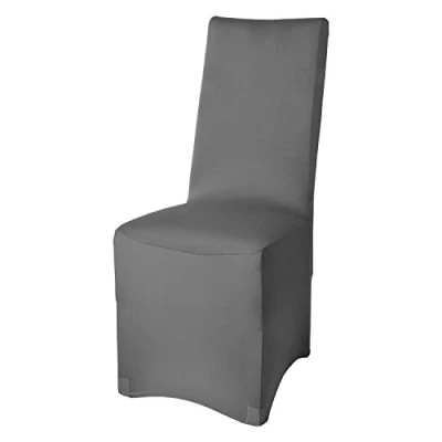 Afbeelding van Beautissu Leona Stoelhoes Stretch 45x90 cm Antraciet Oeko Tex